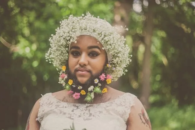 Essa noiva com barba vai desafiar como você pensa sobre beleza