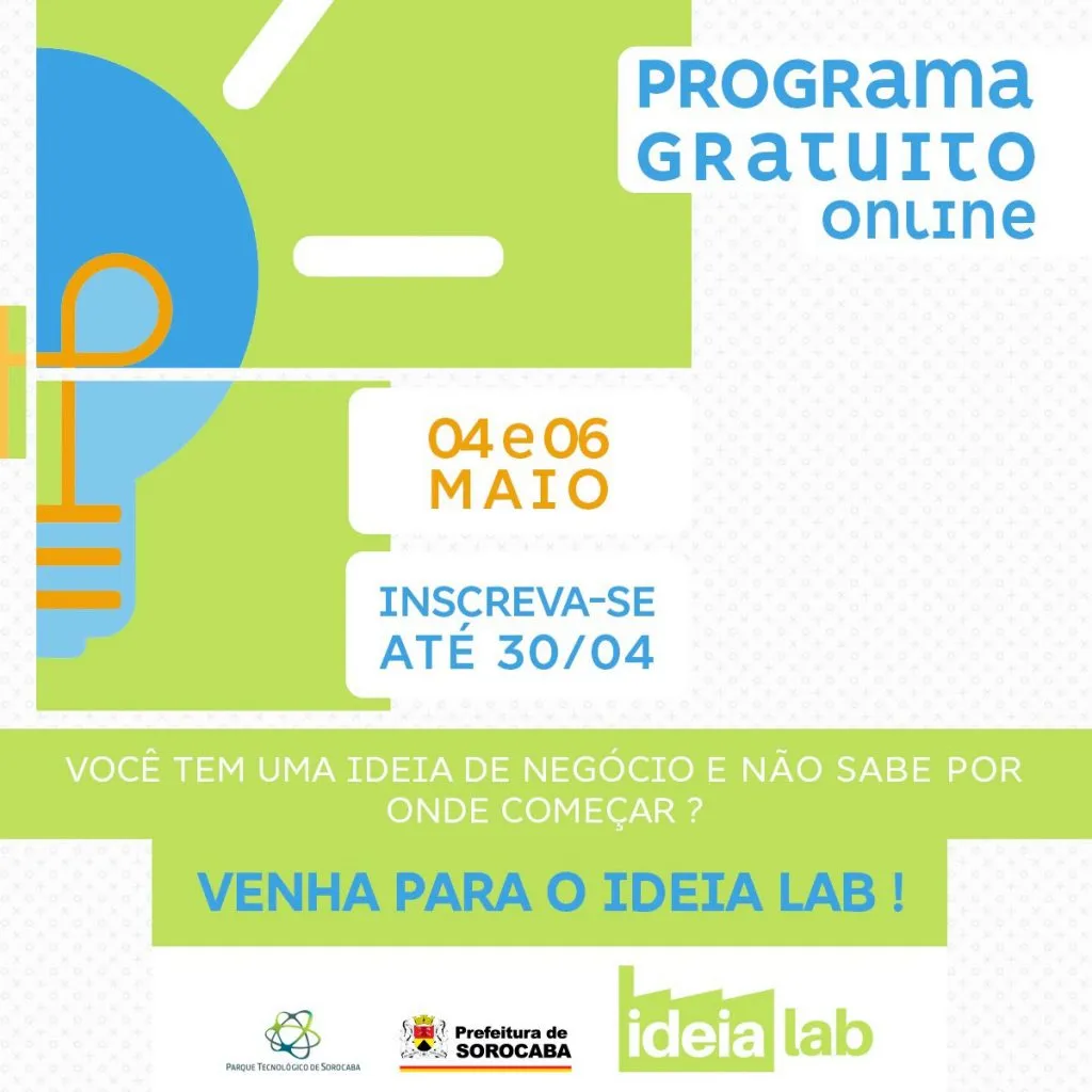 Ideia Lab recebe inscrições em Sorocaba